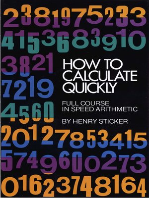 cover image of How to Calculate Quickly